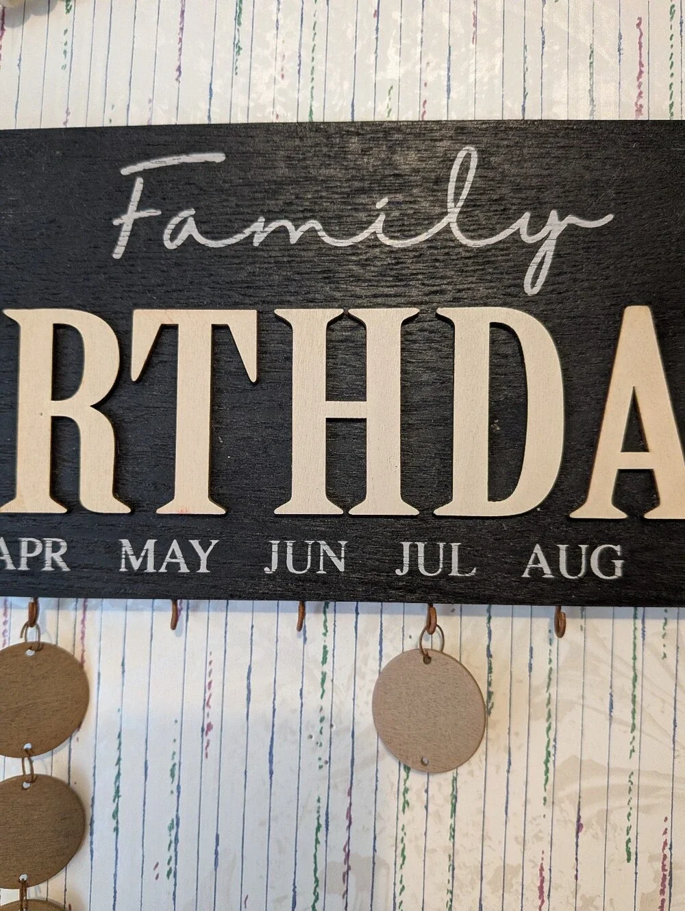 NEW Family Birthdays Memory Board